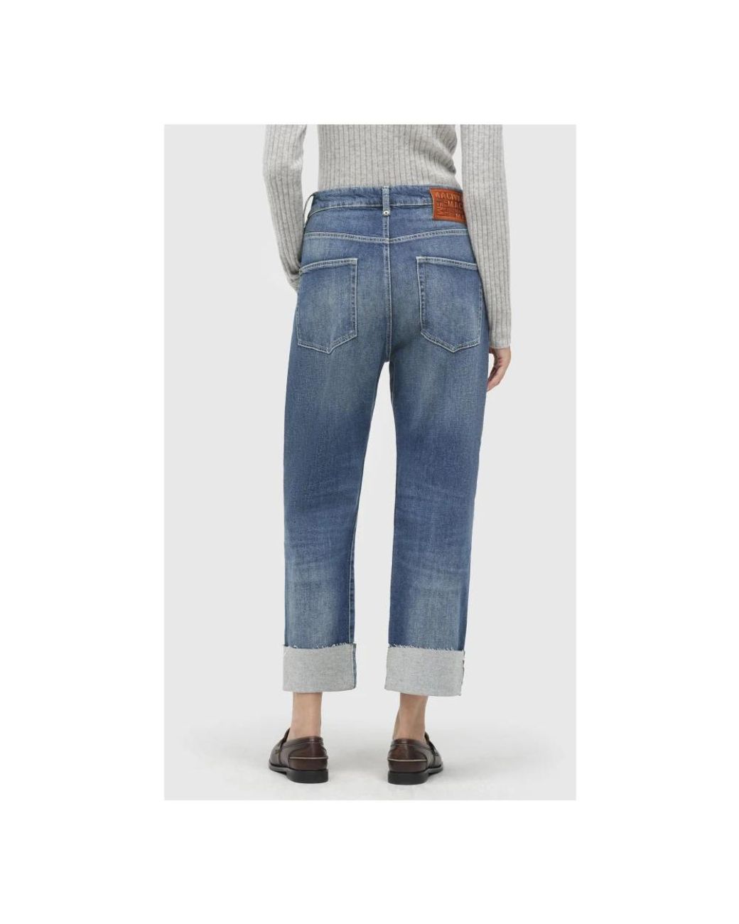 Cropped Jeans M·a·c en coloris Blue