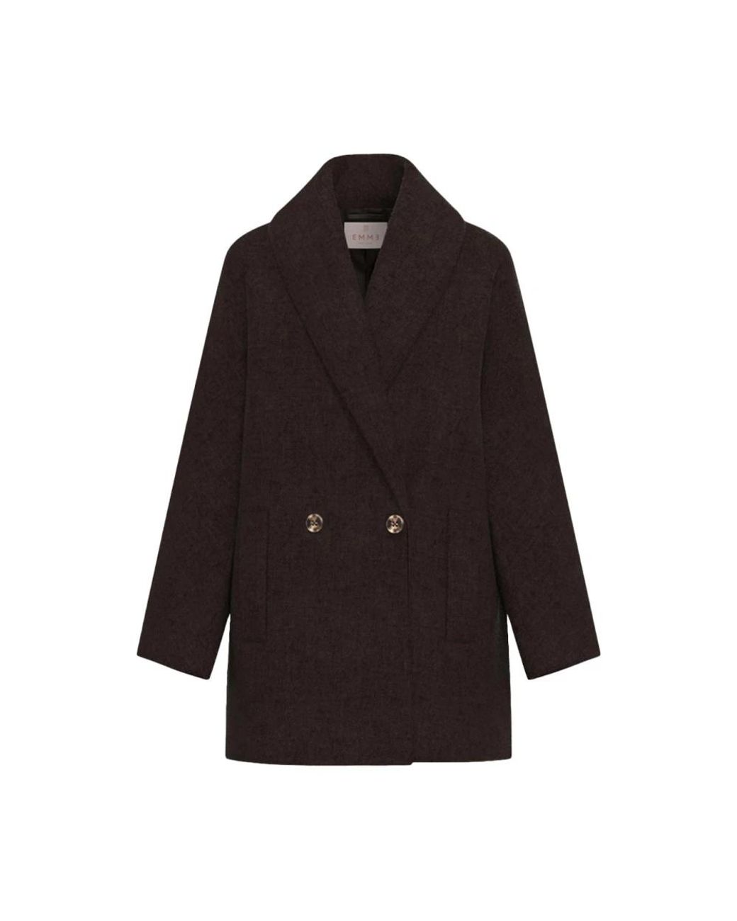 Marella Black Double-Breasted Coats