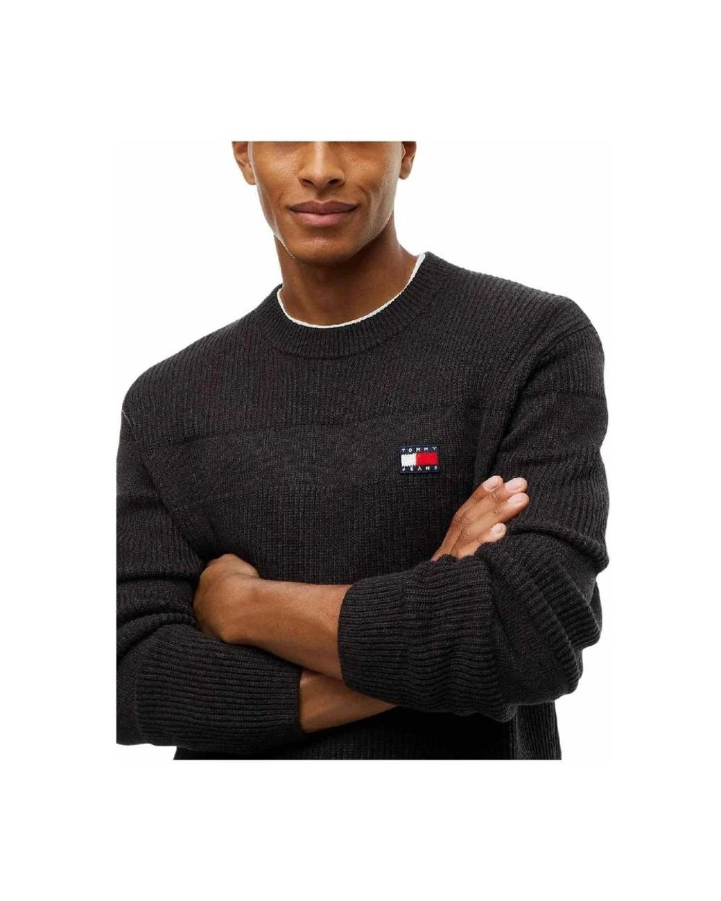 Tommy Hilfiger Black Round-Neck Knitwear for men