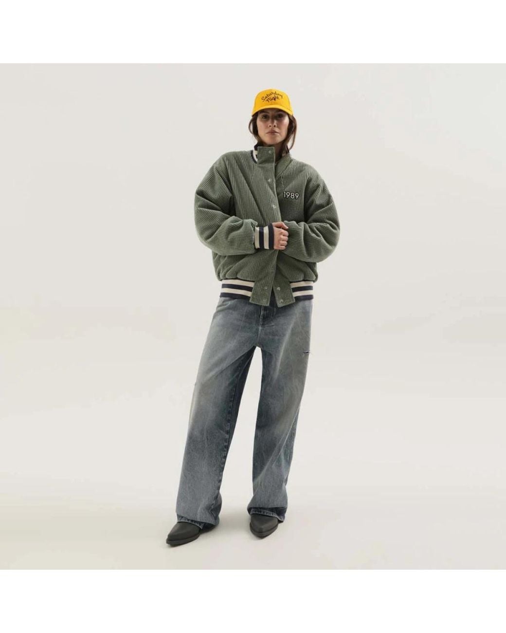 1989 STUDIO Gray Wide Jeans