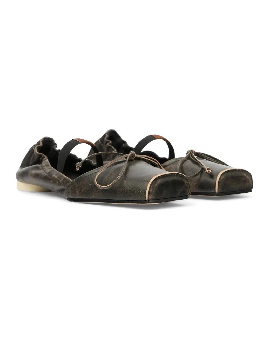MM6 by Maison Margiela Black Ballerina Shoes