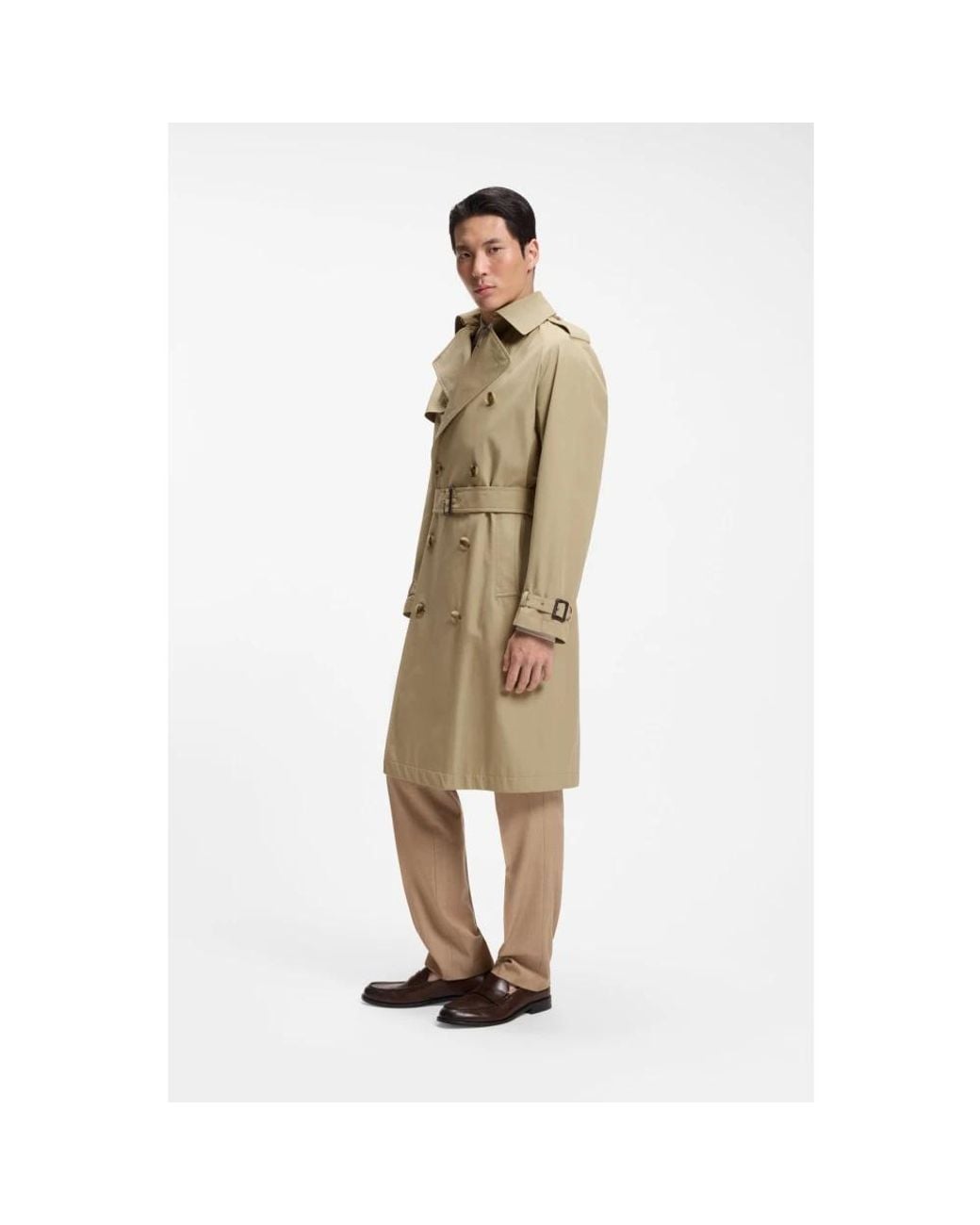 Boss Natural Trench Coats for men