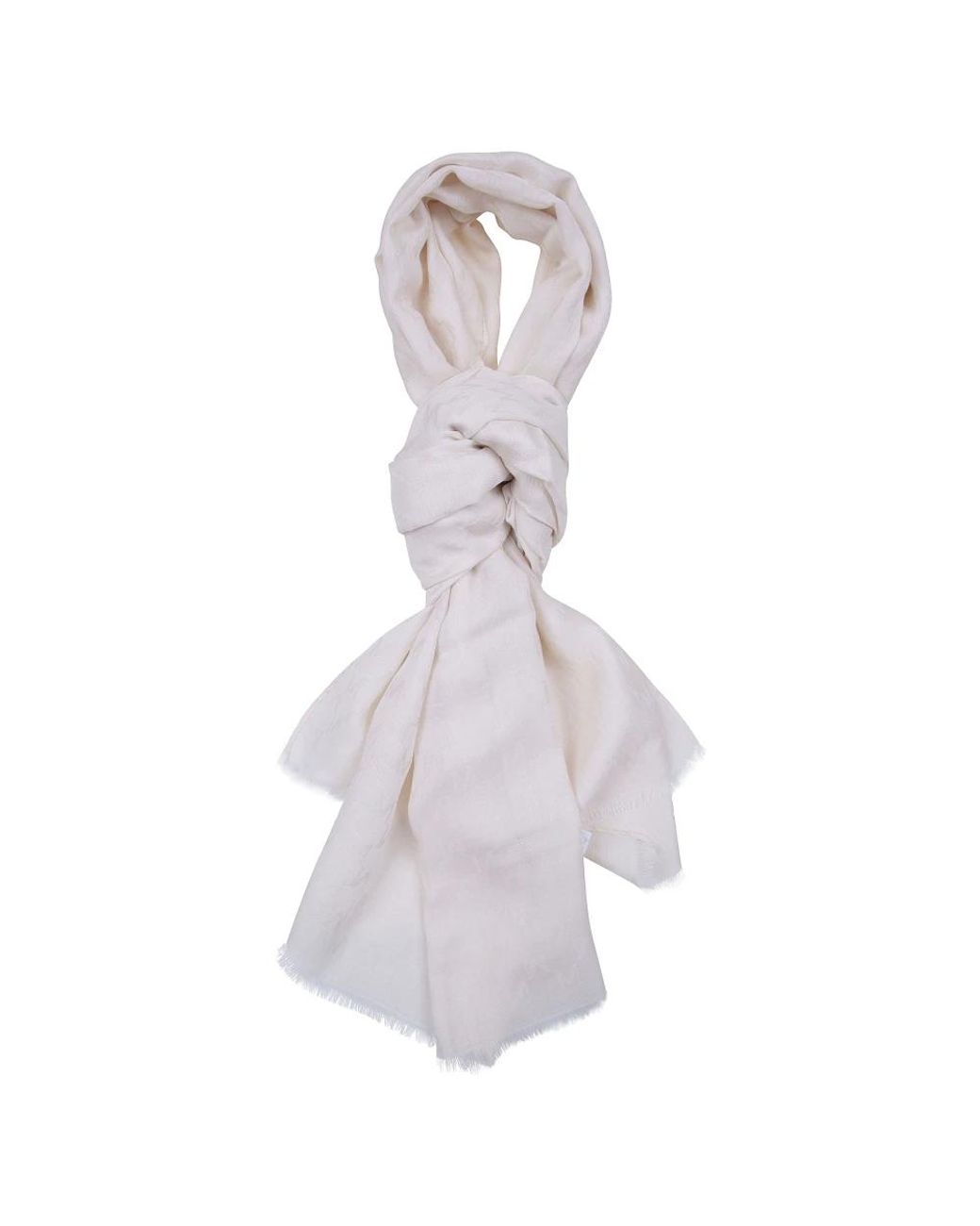 Max Mara White Scarves