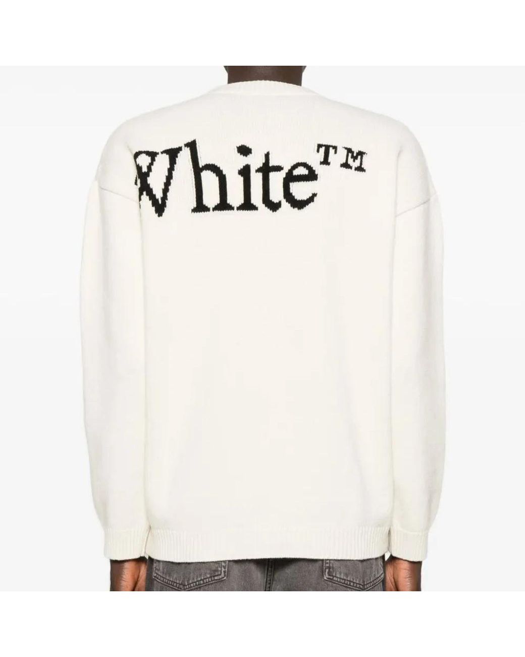 Off-White c/o Virgil Abloh White Round-Neck Knitwear for men
