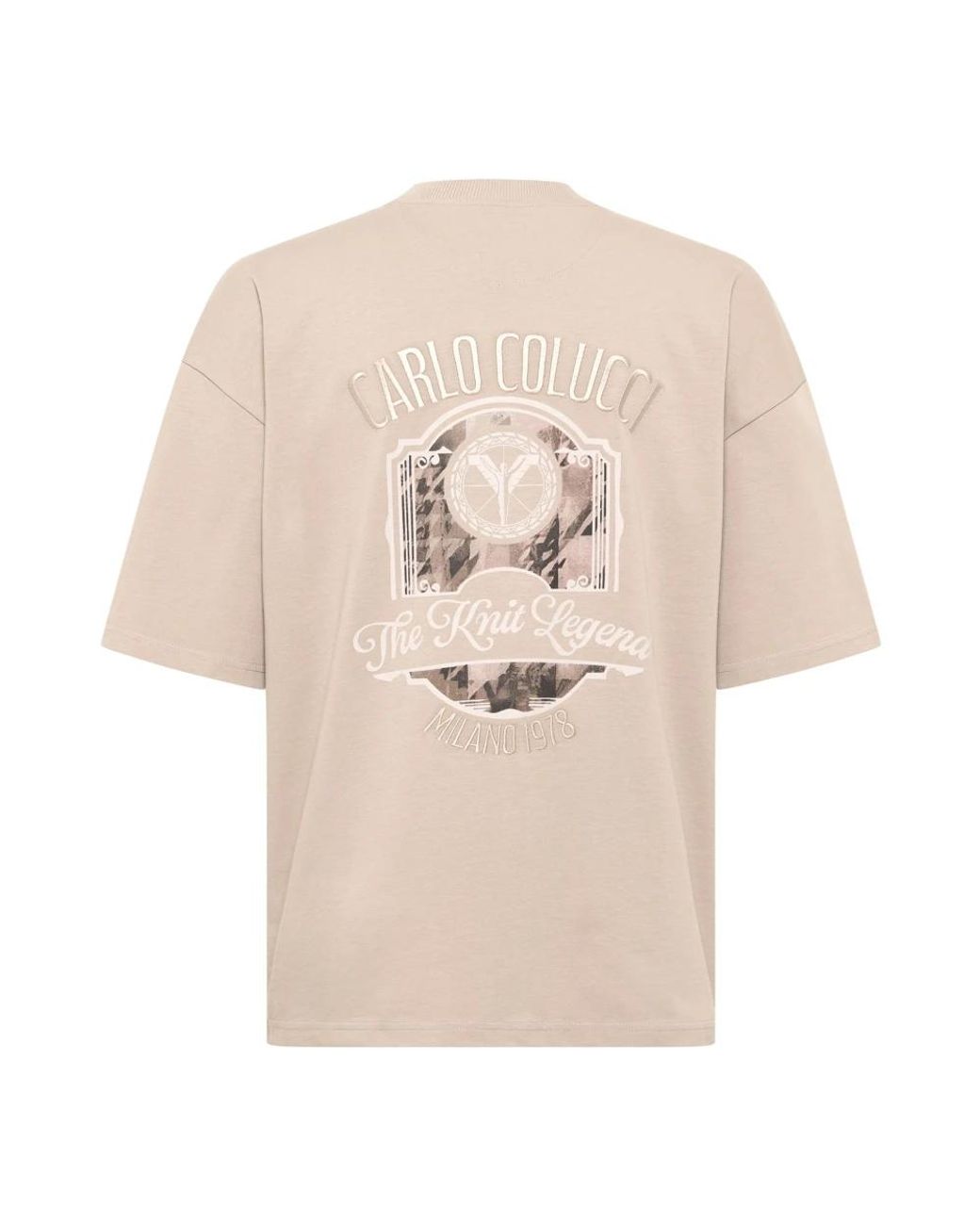 carlo colucci Natural T-Shirts for men