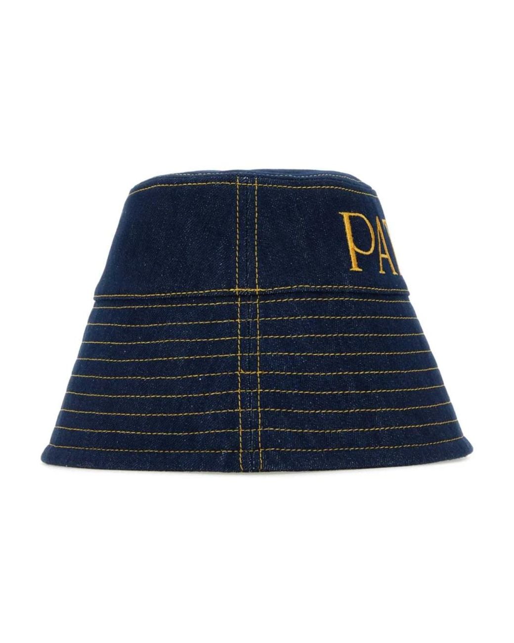 Patou Blue Bucket Hat In Organic Cotton