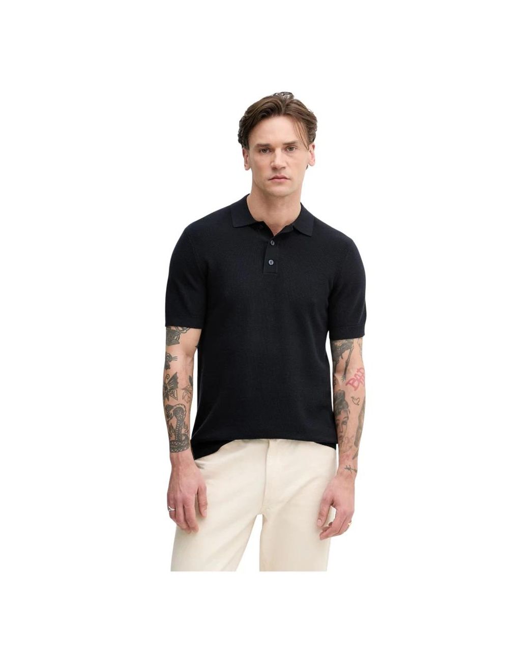 Polo Shirts Hackett pour homme en coloris Black