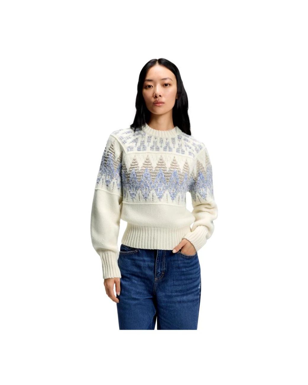 Boss White Round-Neck Knitwear