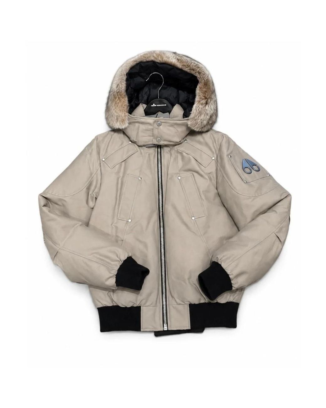 Moose Knuckles Jassen ,Nylon Original Ballistic Bomber in het Metallic voor heren