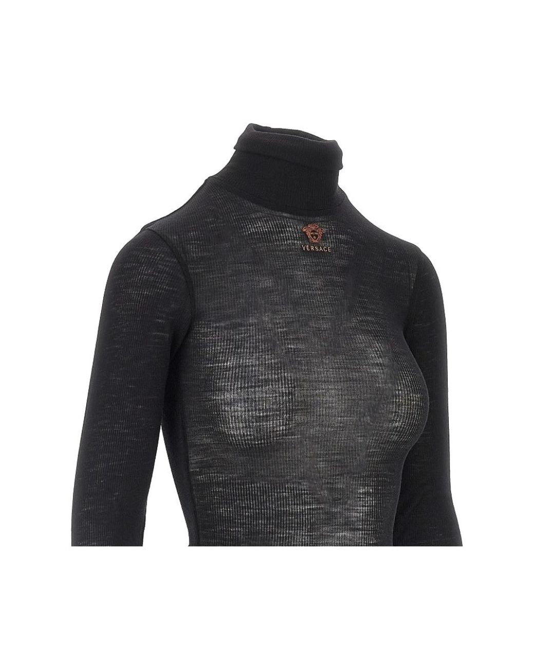 Turtlenecks Versace de color Black