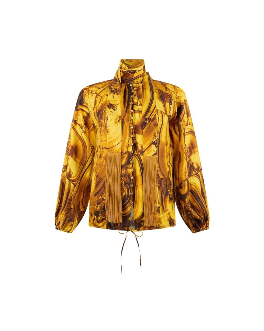 Roberto Cavalli Yellow Blouses
