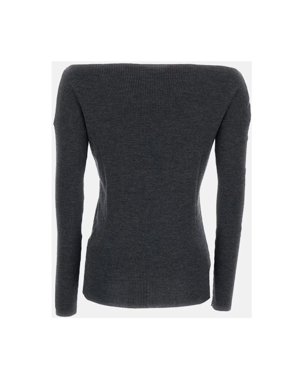 P.A.R.O.S.H. Gray Round-Neck Knitwear