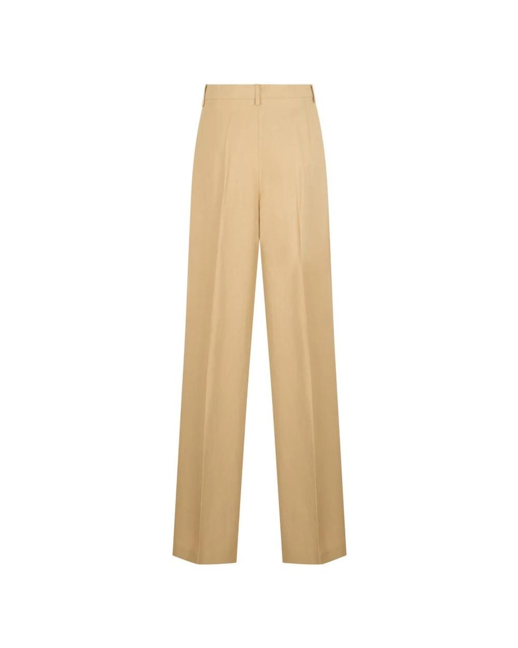 Alberta Ferretti Natural Wide Trousers
