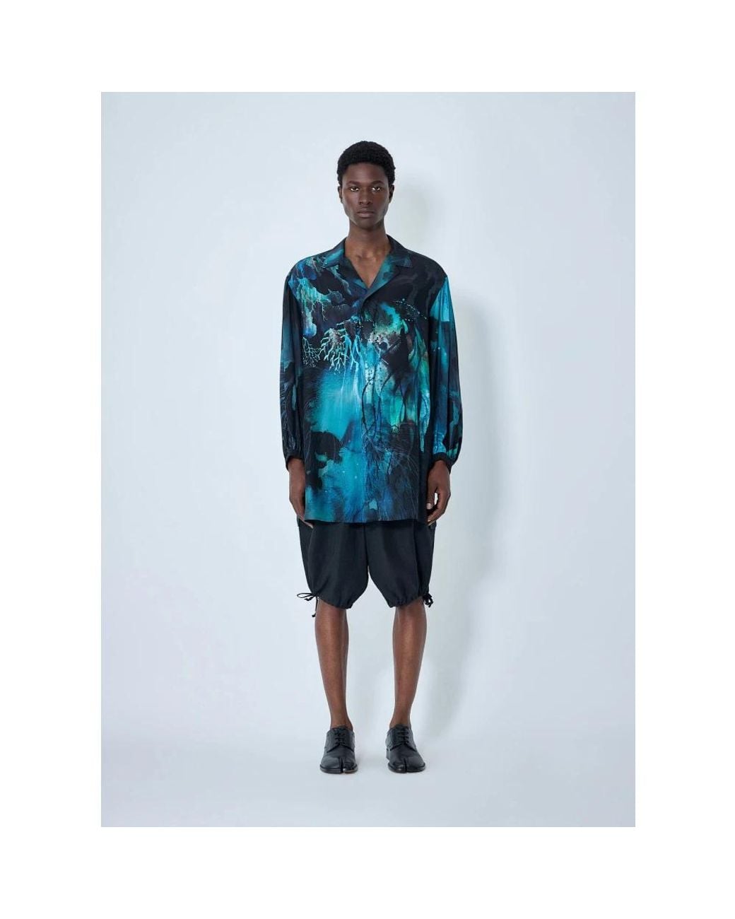 Yohji Yamamoto Blue Casual Shirts for men
