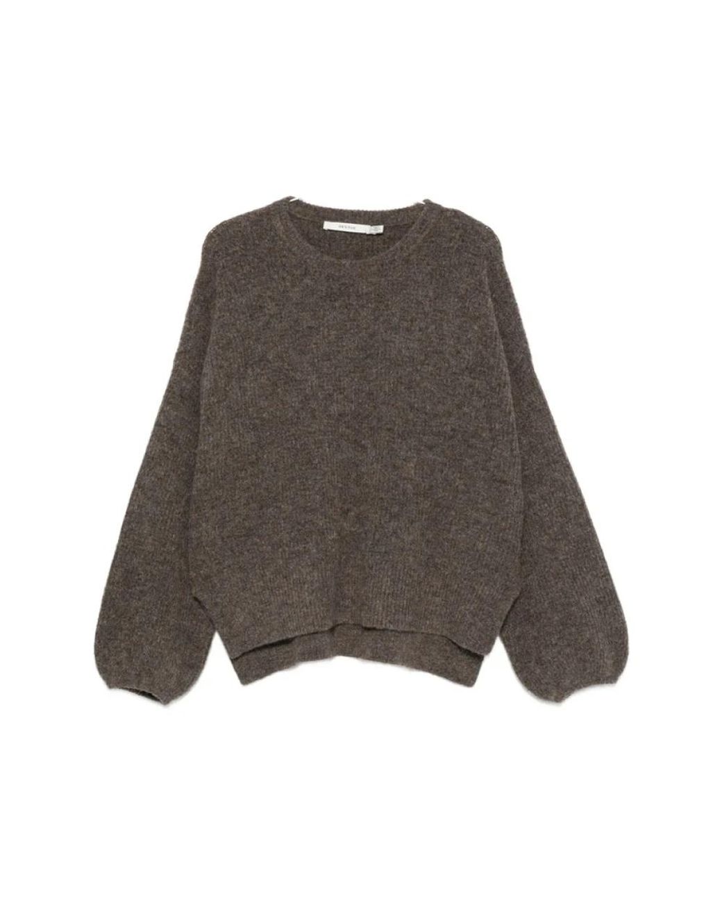 Gestuz Gray Round-Neck Knitwear