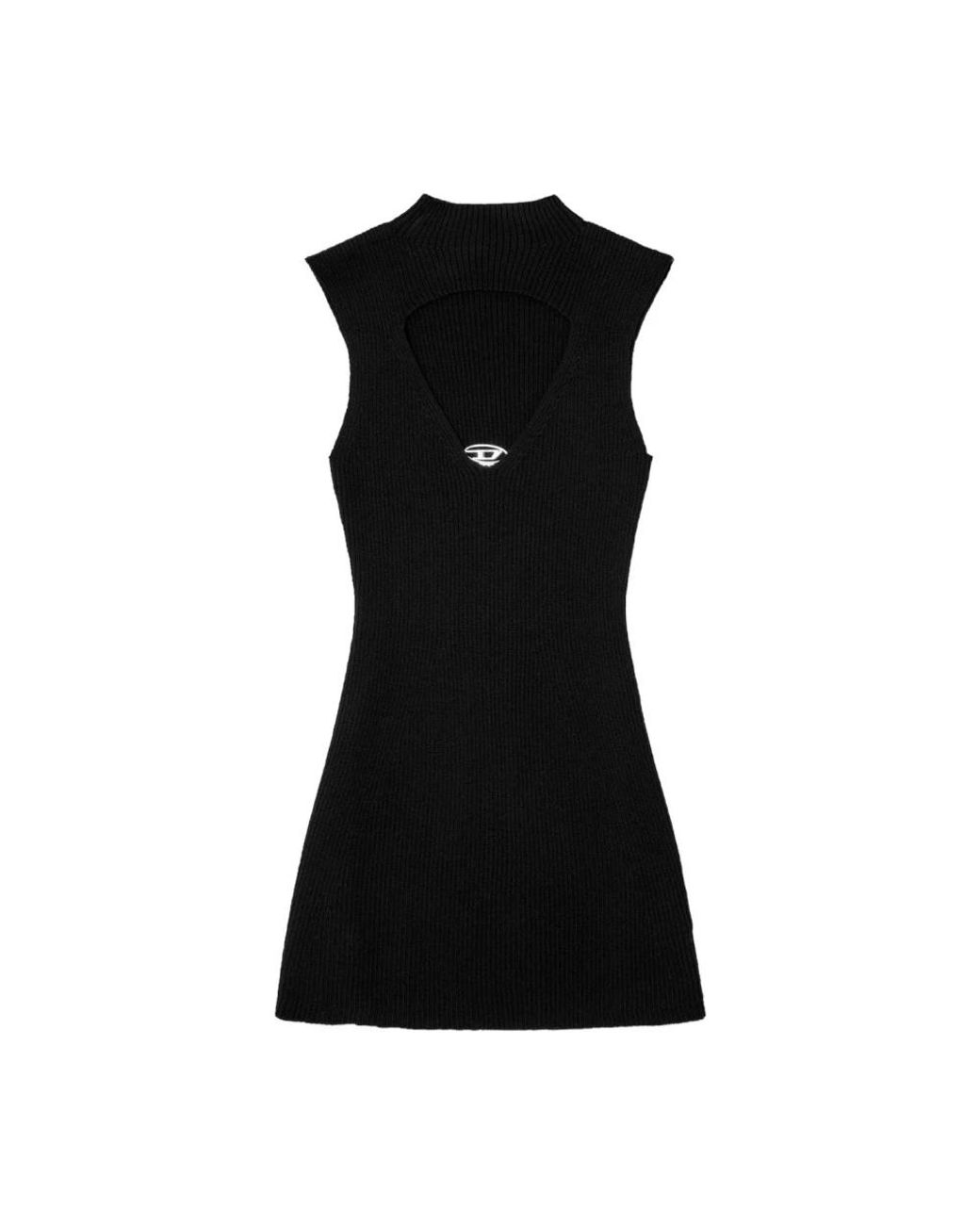 DIESEL Black Knitted Dresses