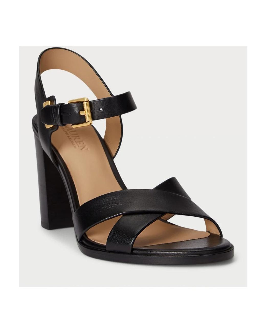 Ralph Lauren Black High Heel Sandals