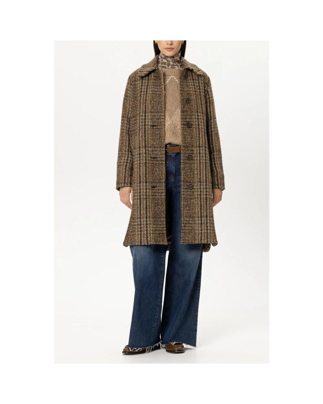 Luisa Cerano Brown Single-Breasted Coats
