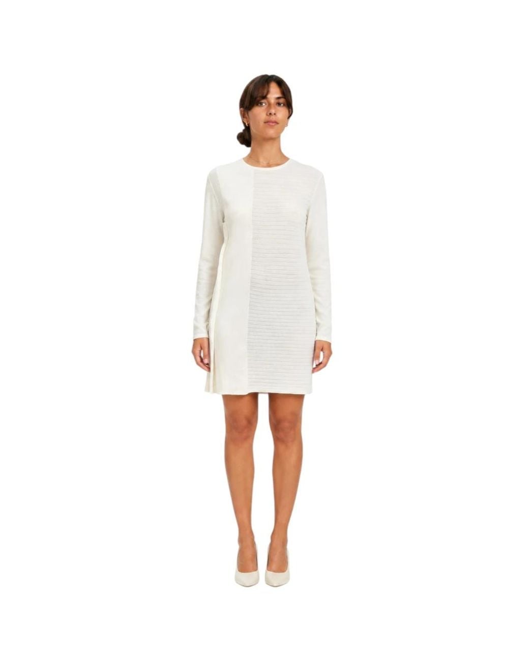 Nenette White Knitted Dresses