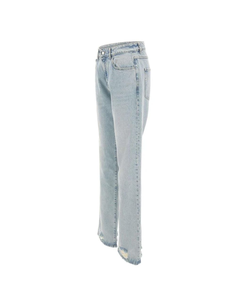 ICON DENIM Blue Straight Fit Jeans