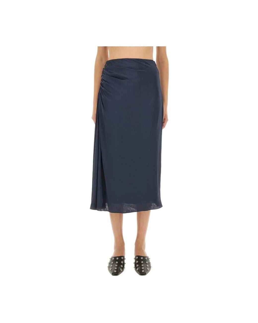 Theory Blue Midi Skirts