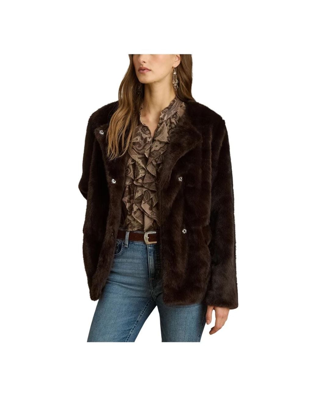 Ralph Lauren Black Faux Fur & Shearling Jackets