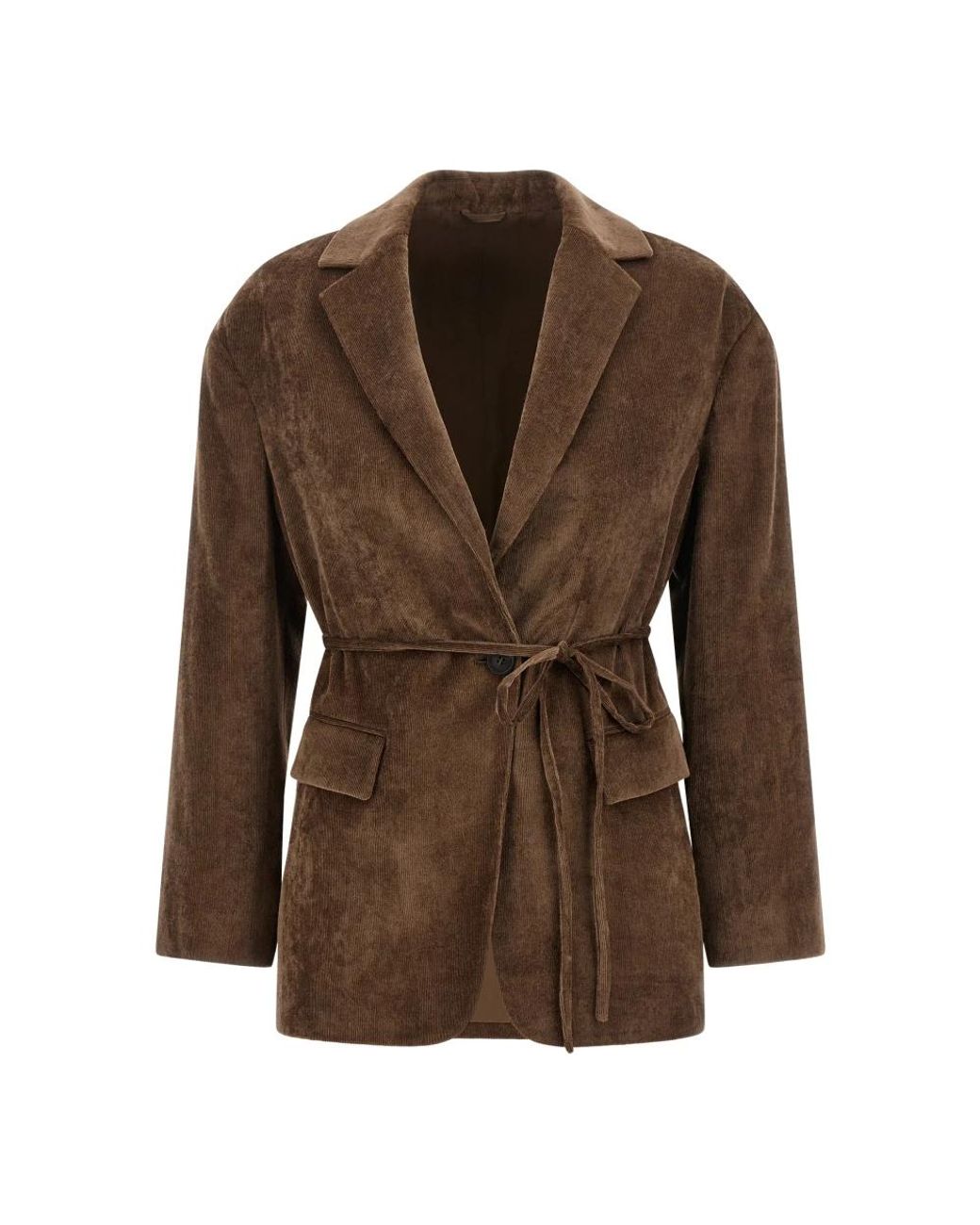 Brunello Cucinelli Brown Belted Coats