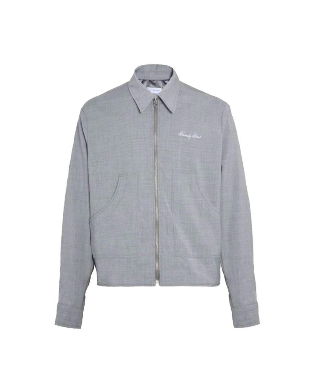 FAMILY FIRST Gray Light Jackets for men