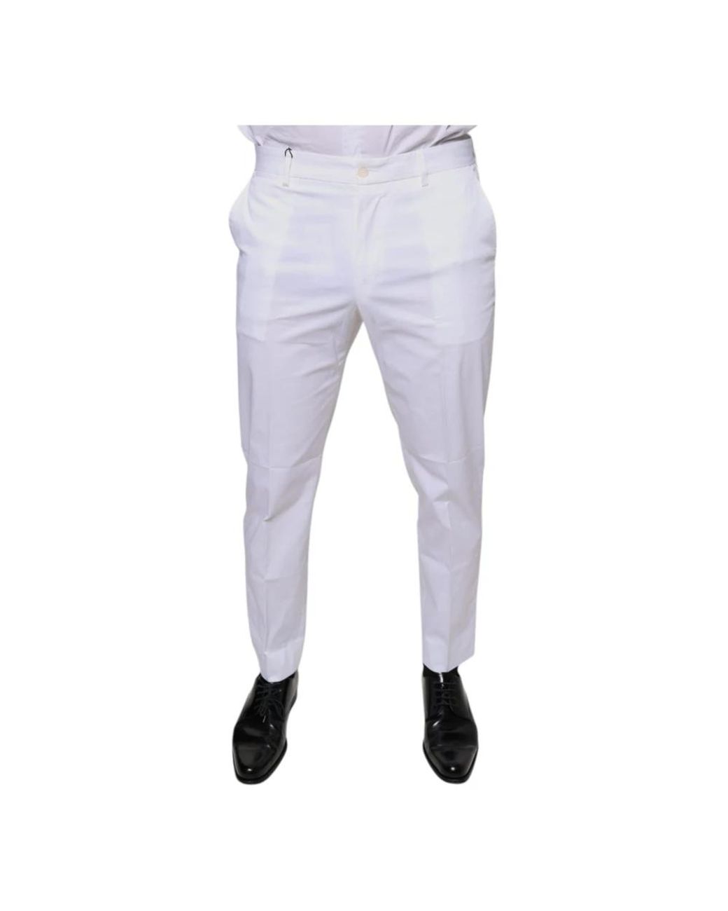 Dolce & Gabbana Purple Slim-Fit Trousers for men