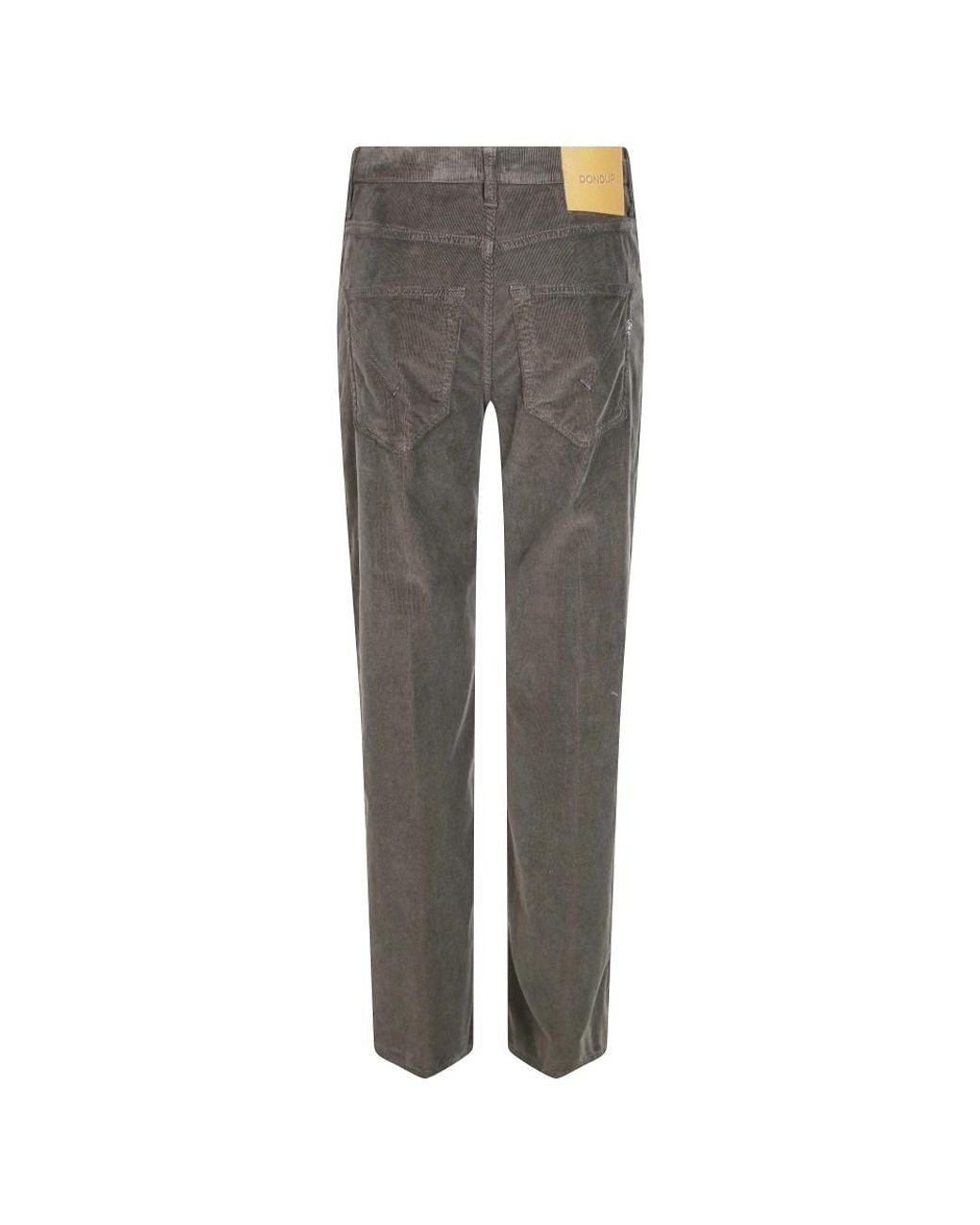 Dondup Gray Straight Trousers