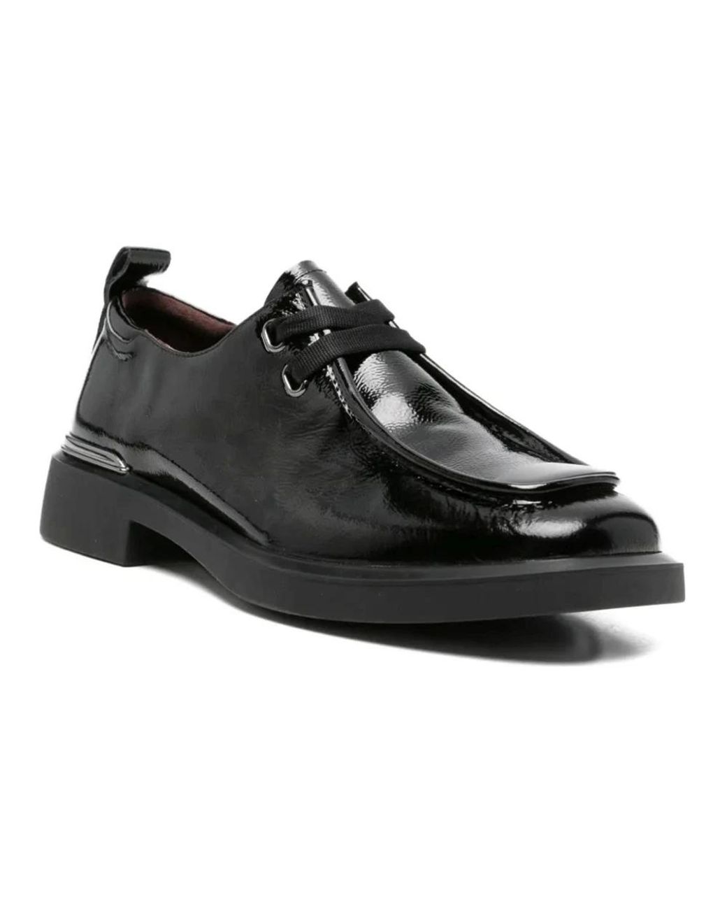 Linda Baumann Black Laced Shoes