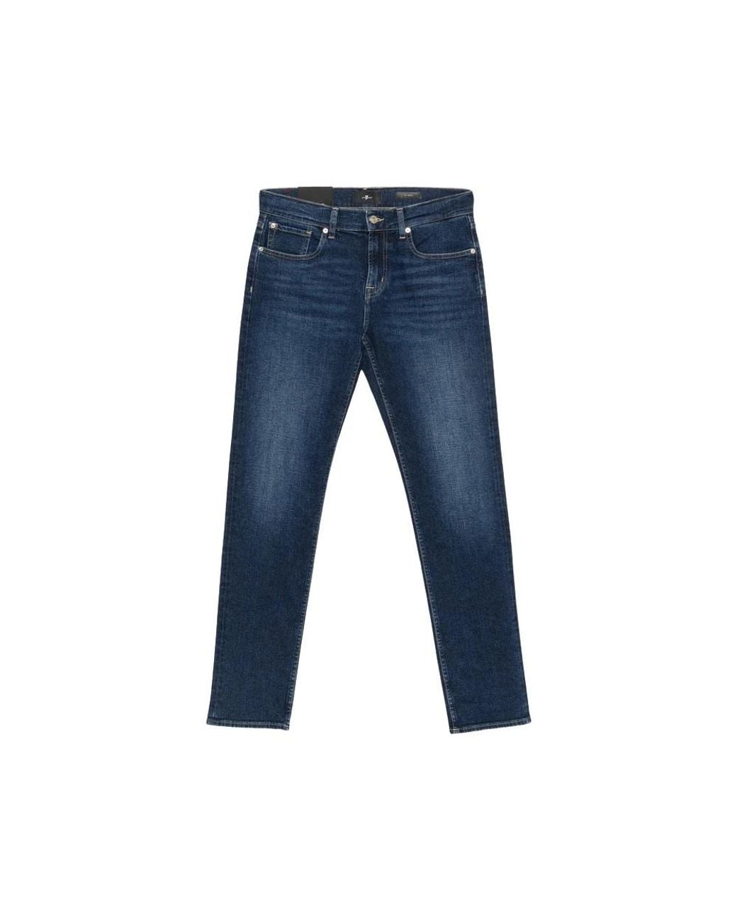 7 For All Mankind Blue Slim Fit Jeans for men