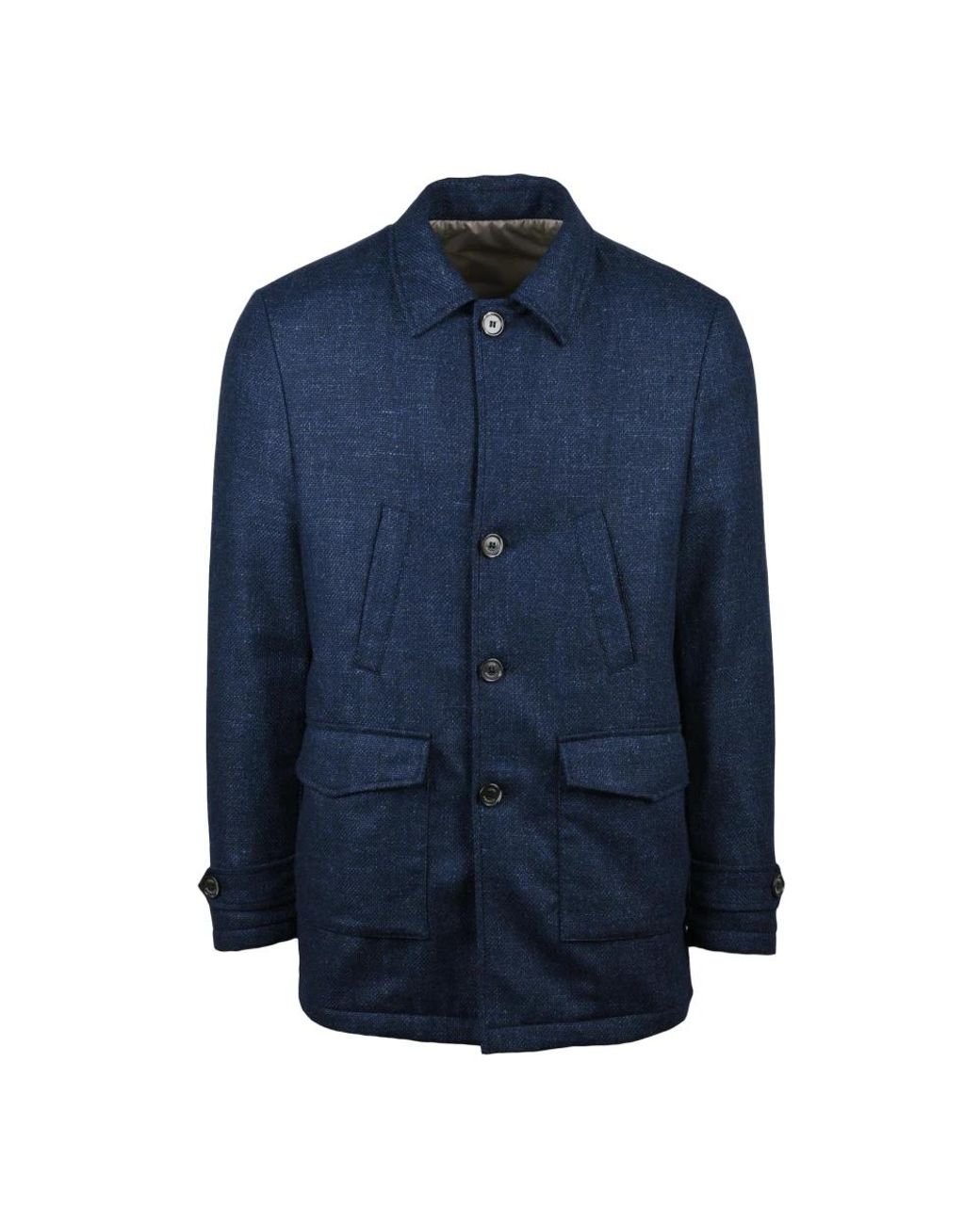 Luigi Borrelli Napoli Blue Light Jackets for men