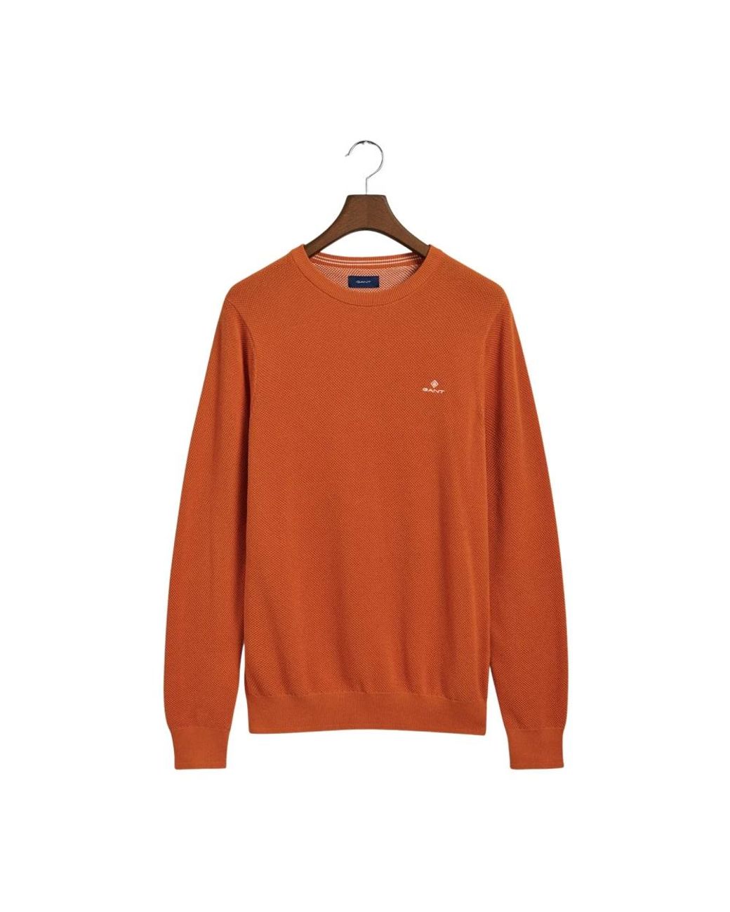 Gant Orange Round-Neck Knitwear for men