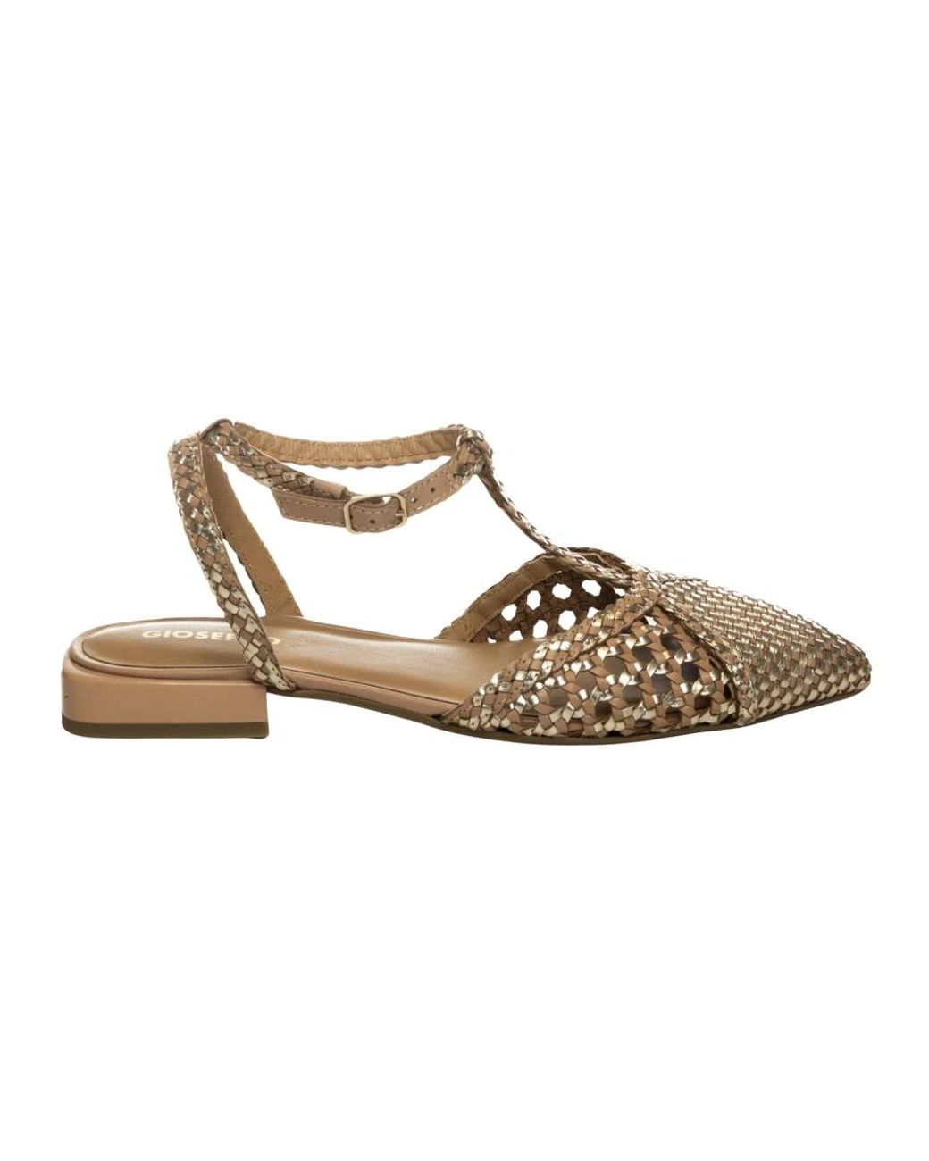 Gioseppo Metallic Ballerina Shoes
