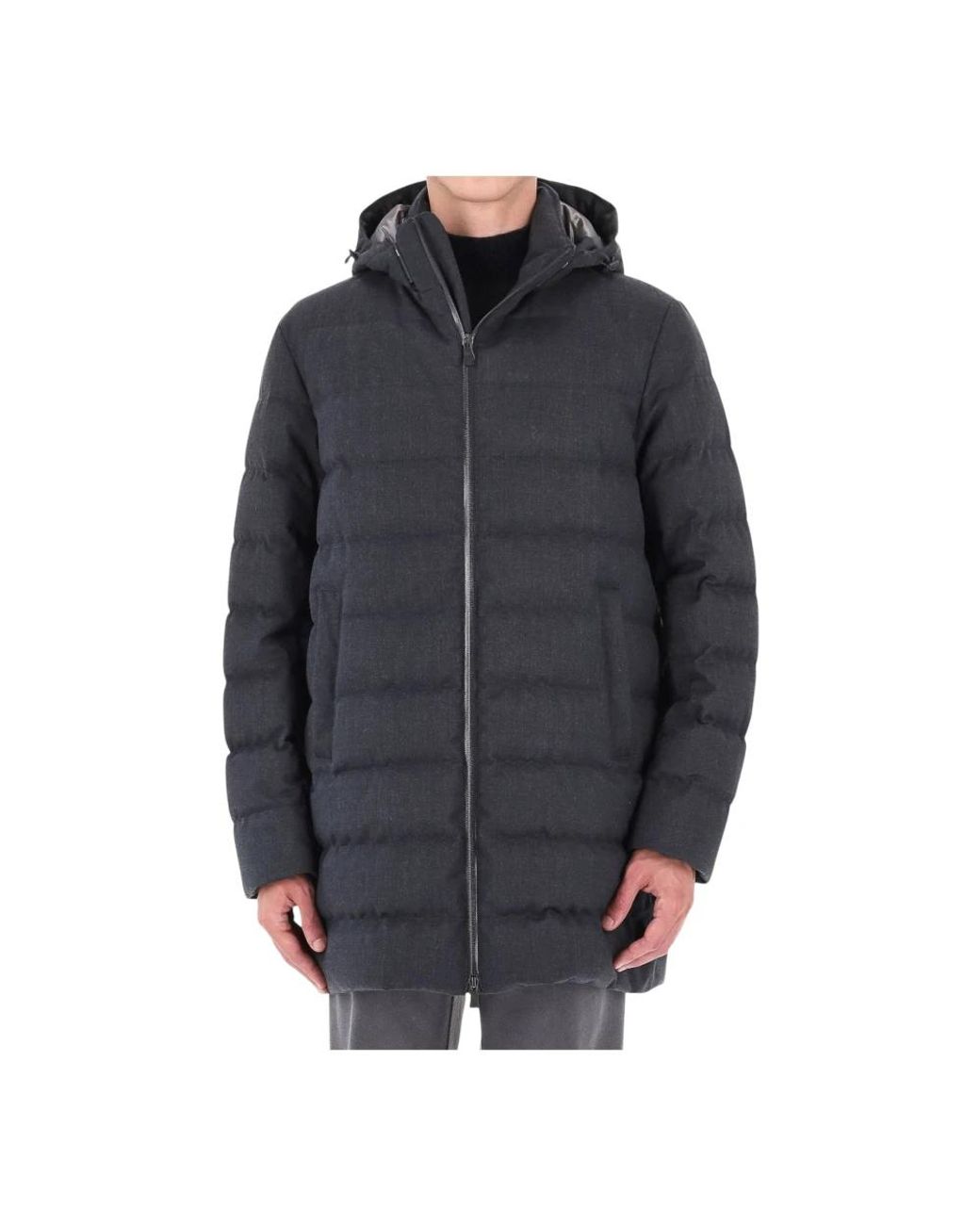 Herno Piumino Lungo Functionele Garderobe in het Gray voor heren