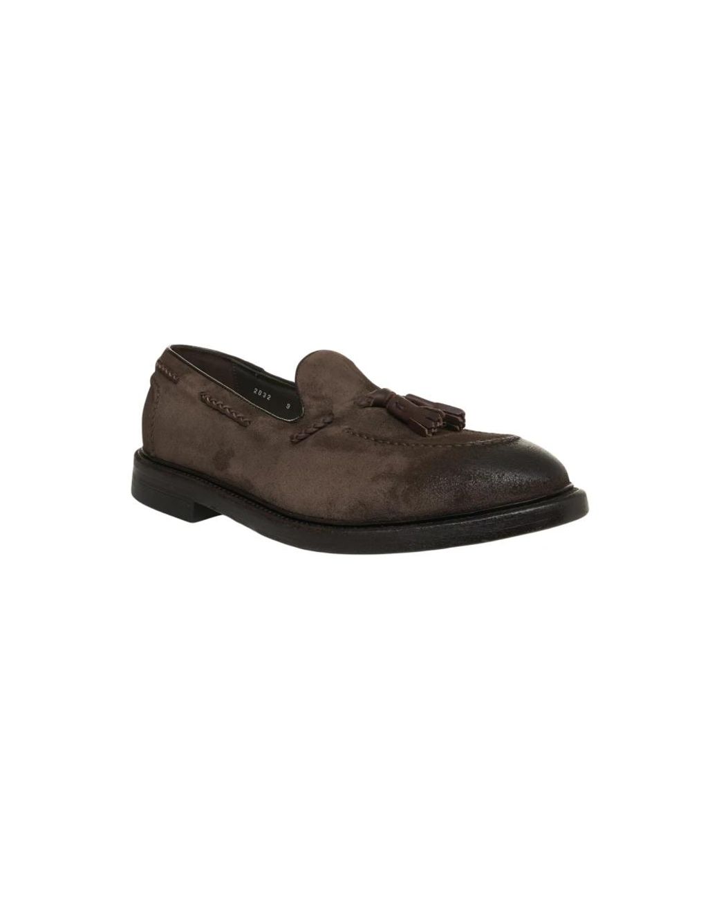 Green George Brown Loafers for men