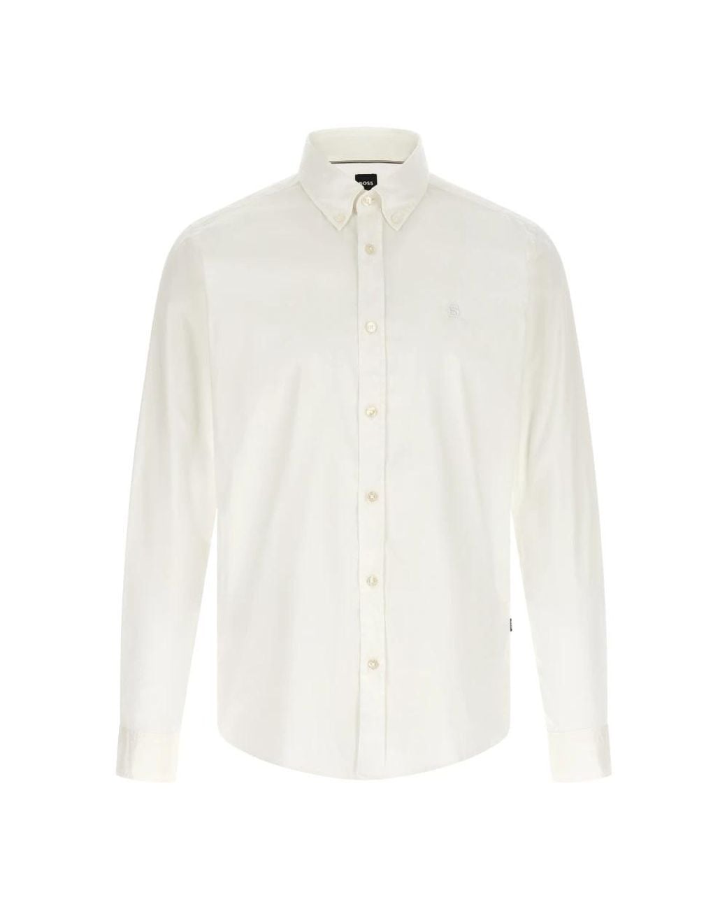 Boss White Formal Shirts for men