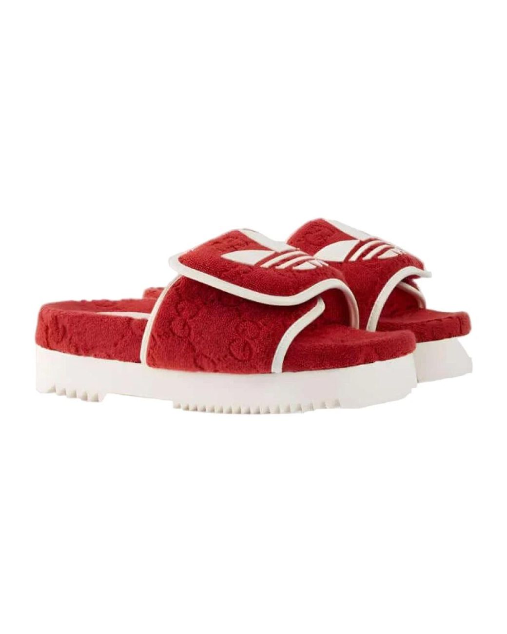 Gucci Monogram Slide in het Red