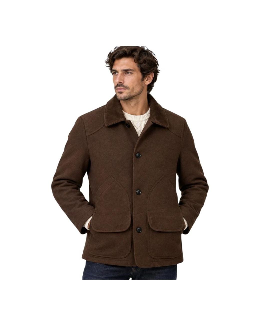 Sebago Brown Single-Breasted Coats for men