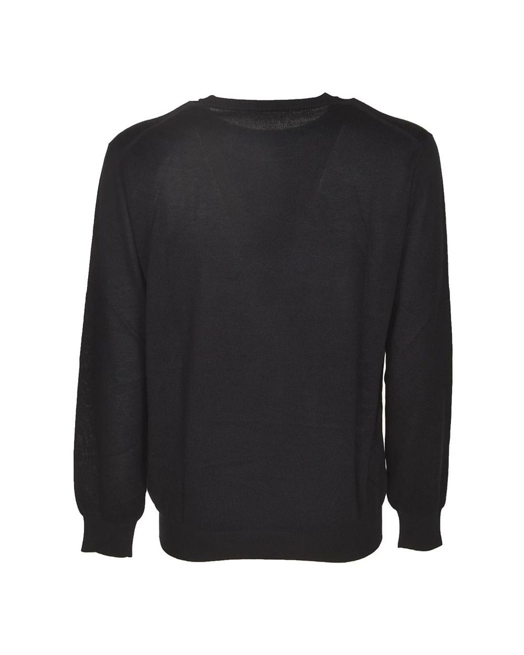 Kangra Black Round-Neck Knitwear for men