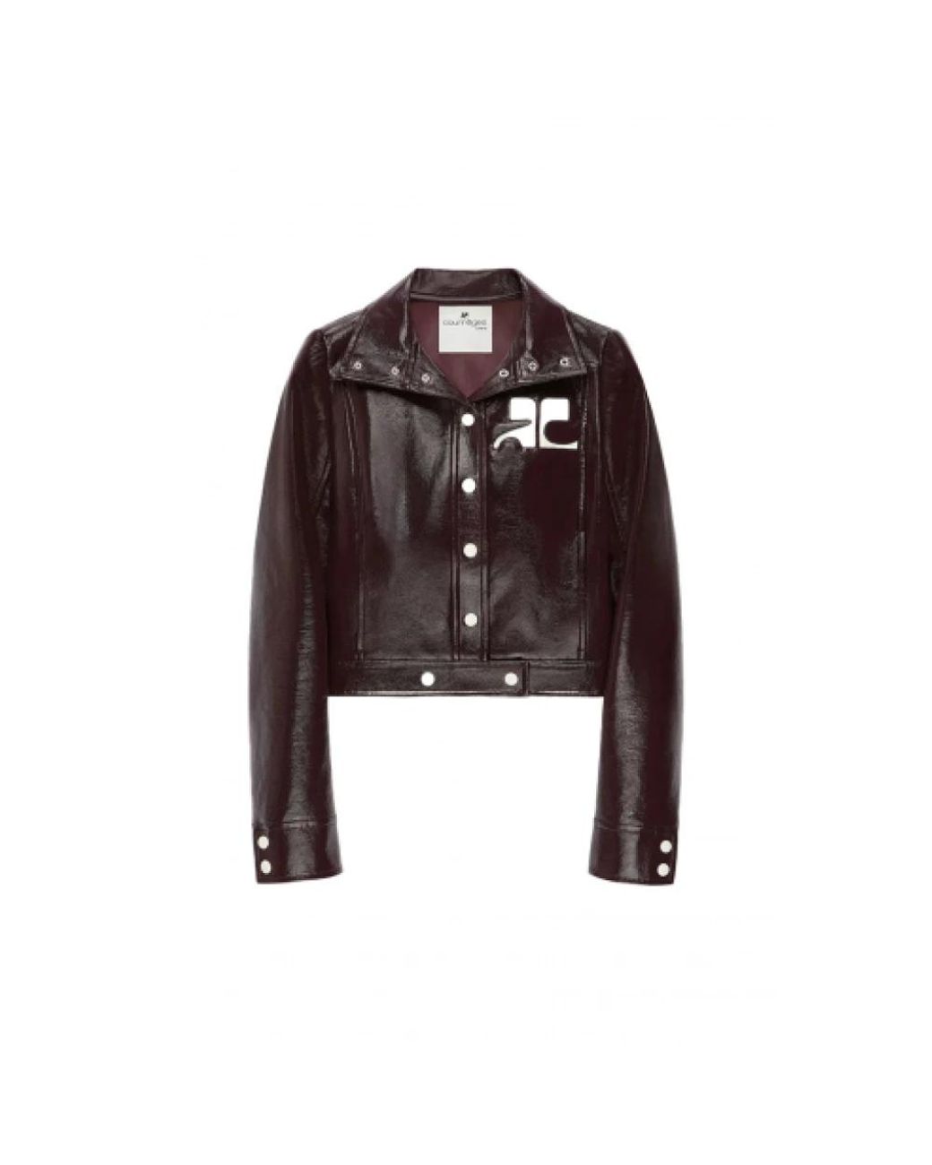 Leather Jackets Courreges de color Brown