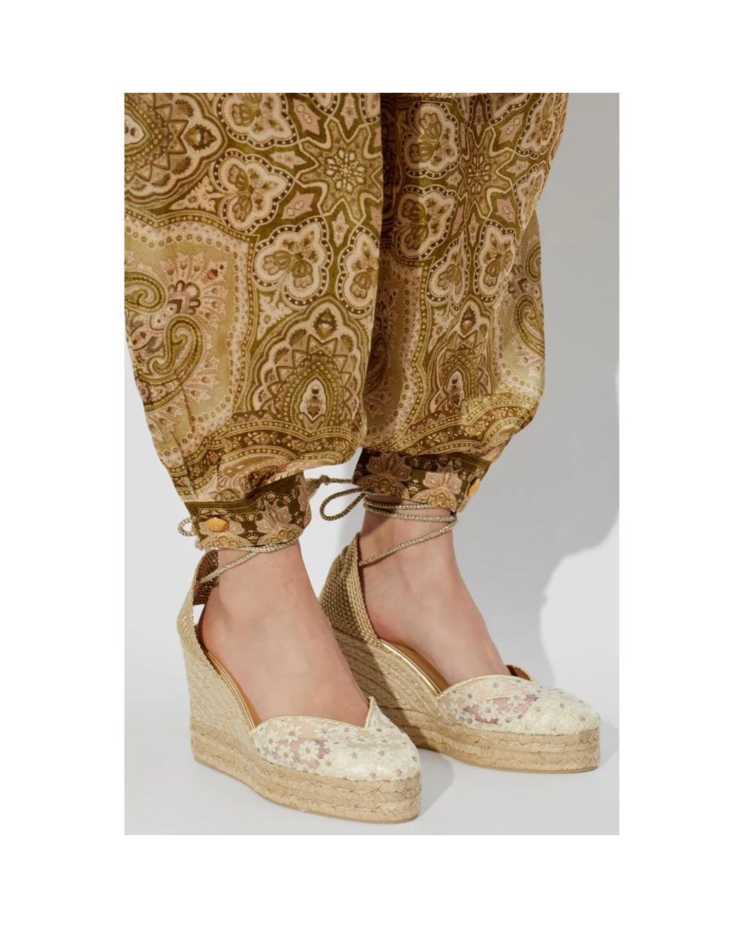 Castaner Metallic Wedges