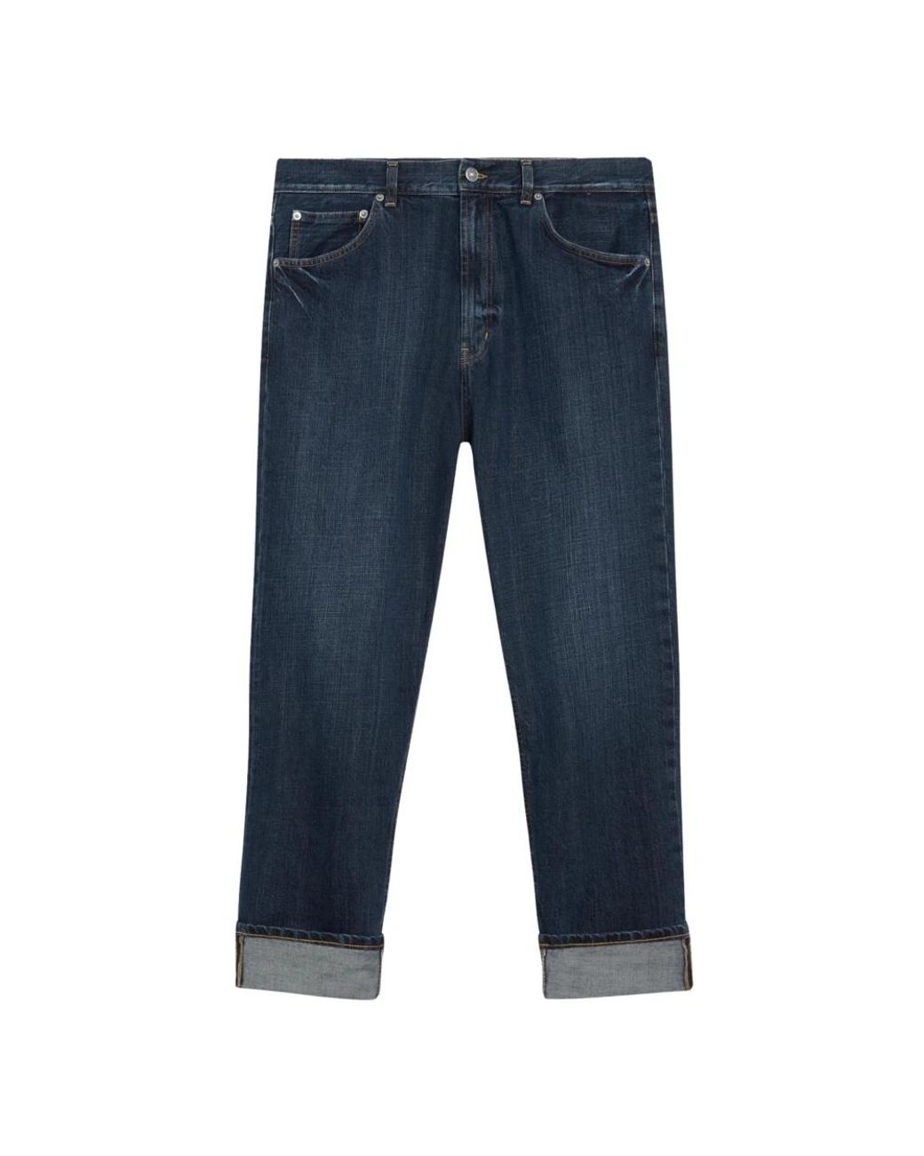 Dondup Blue Straight Jeans for men