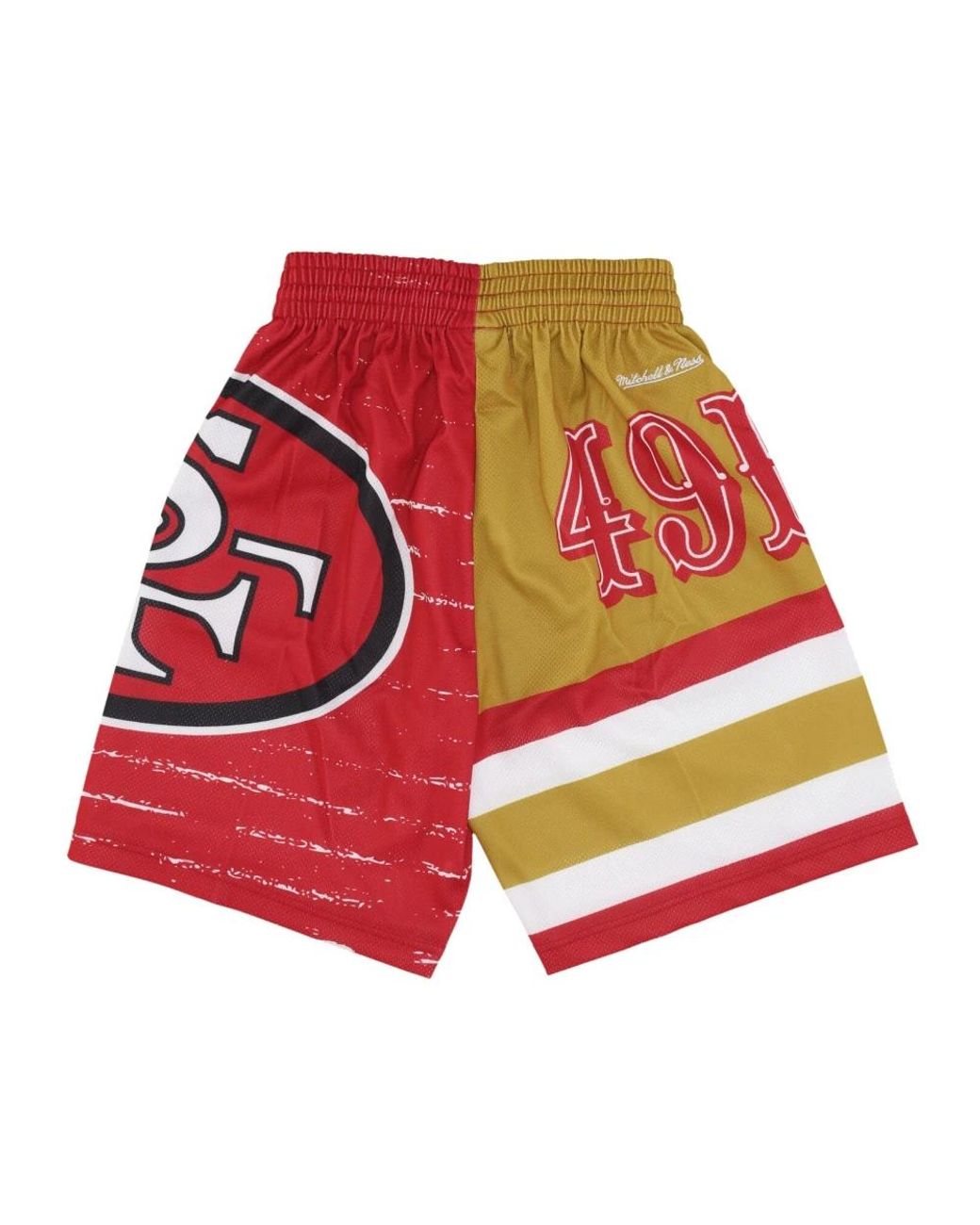 Mitchell & Ness Fitness ,Veelkleurig ,Polyester Nfl Jumbotron 3.0 Basketbalshorts in het Red voor heren