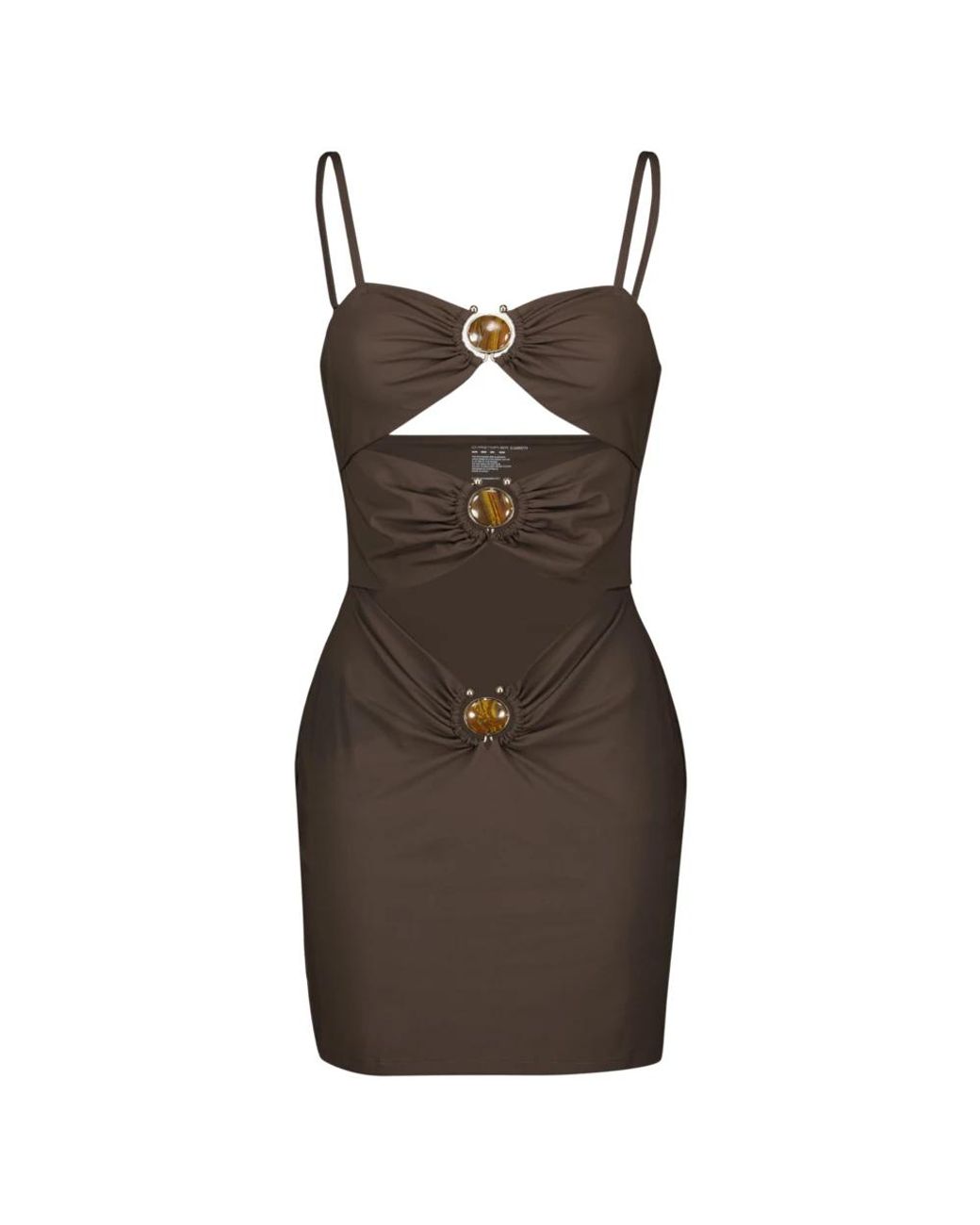 Party Dresses Christopher Esber de color Brown
