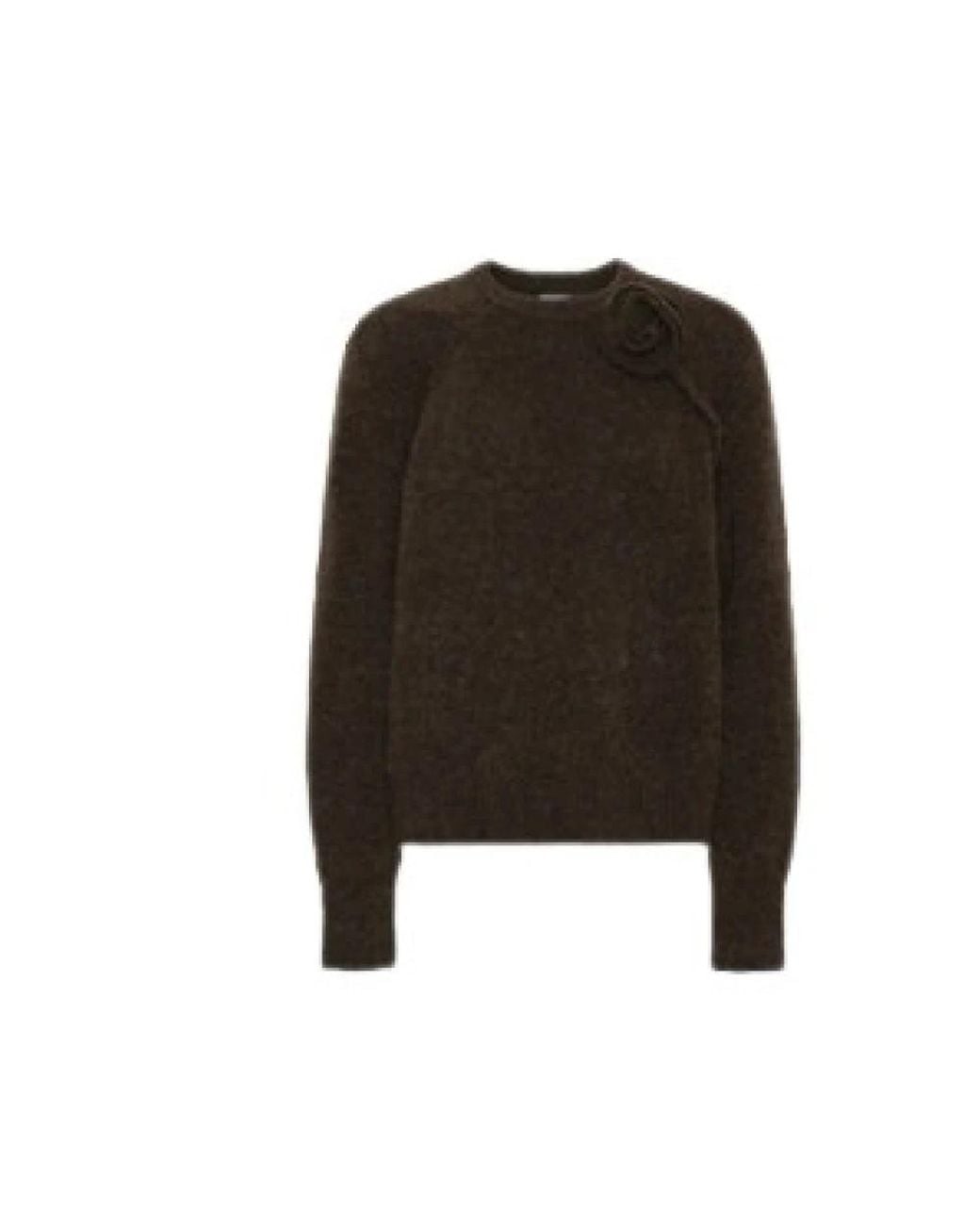 ROTATE BIRGER CHRISTENSEN Black Round-Neck Knitwear