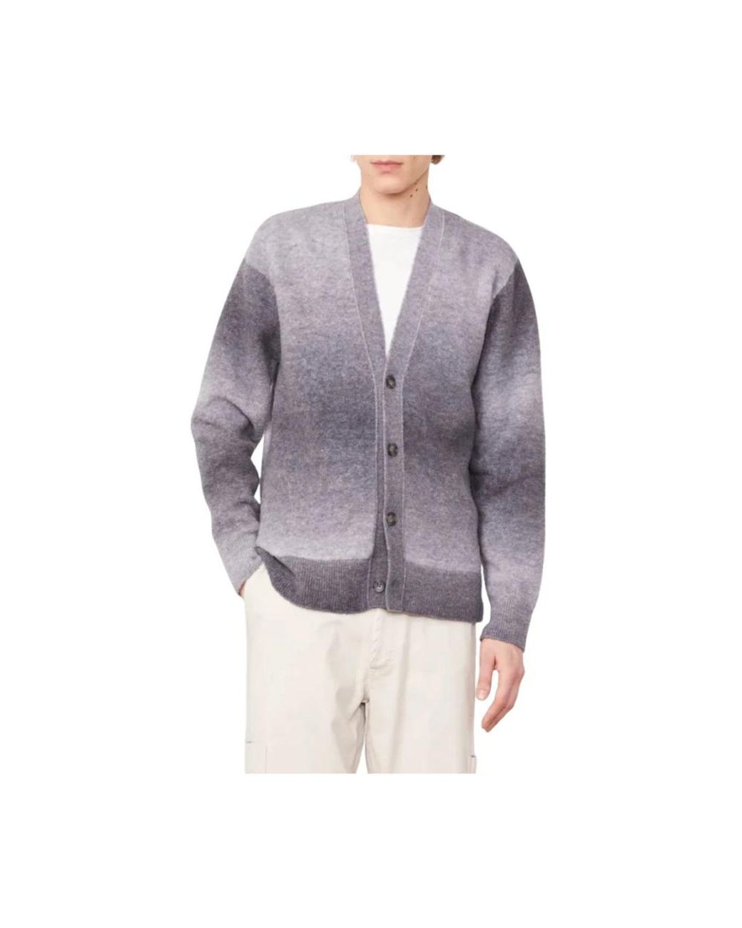 Cardigans Officine Generale de hombre de color Gray