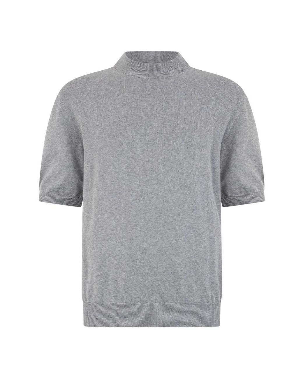 Slowear Gray Round-Neck Knitwear for men