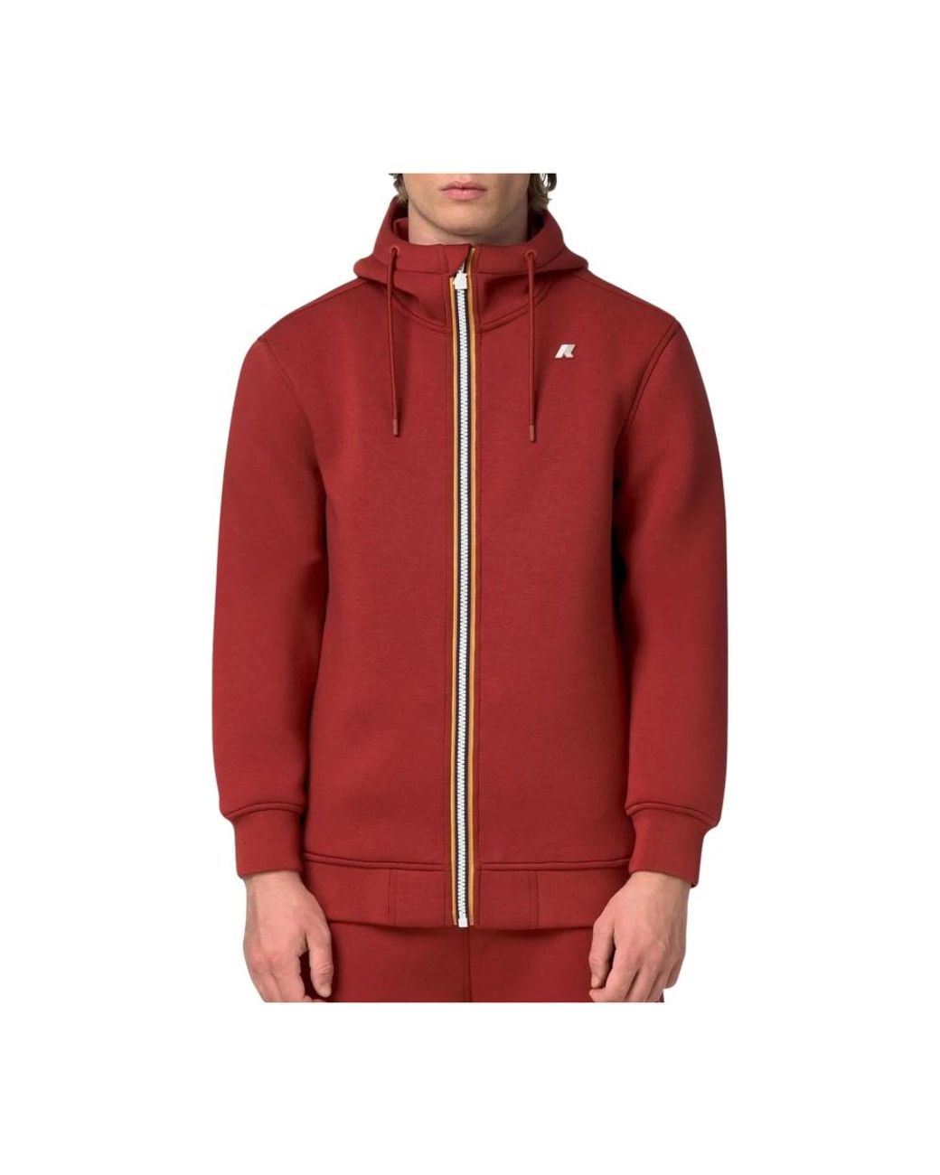 K-Way Red Zip-Throughs for men